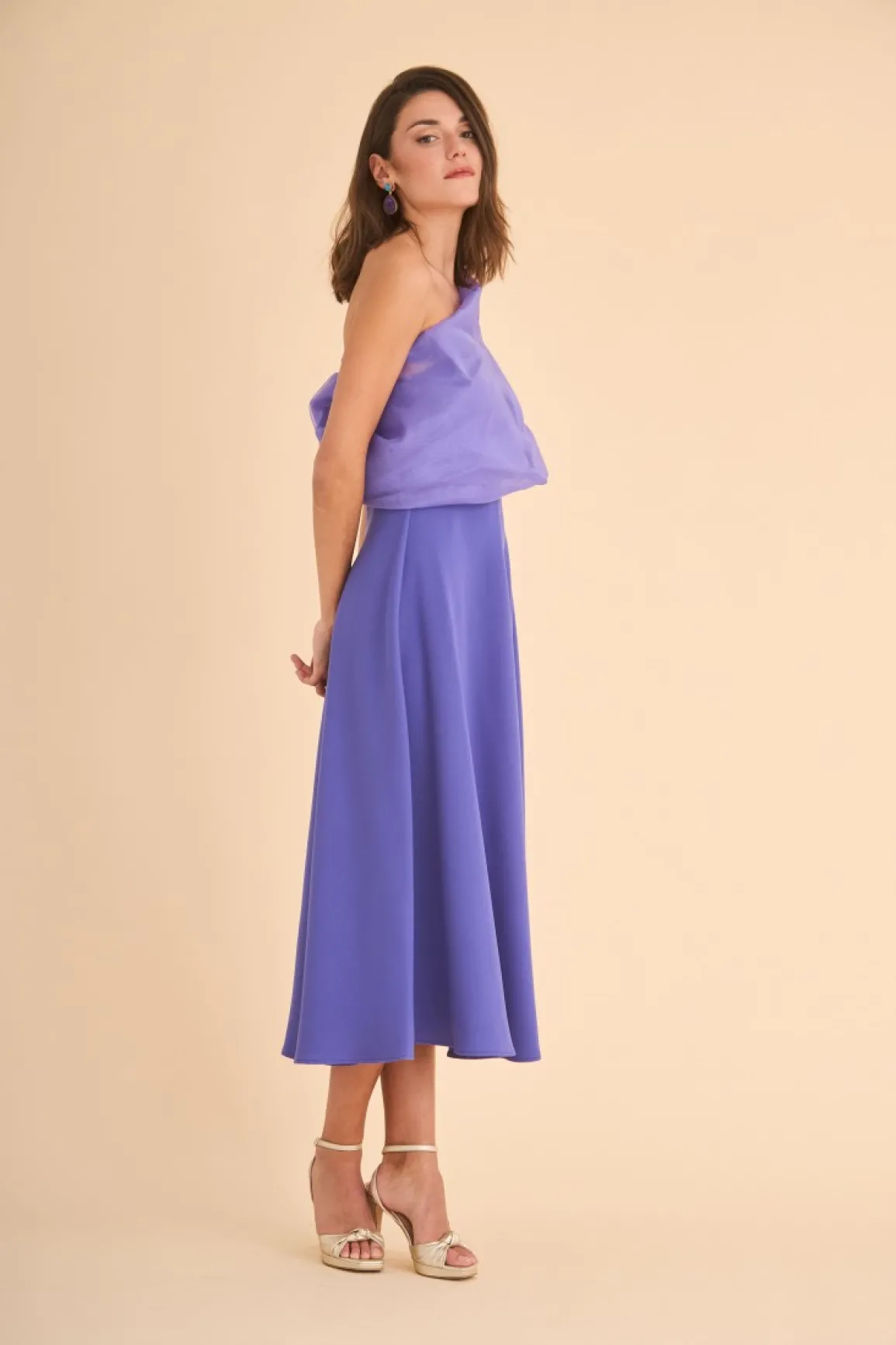 Hot VESTIDO RAQUELMBMORADO MARIA BARAZA X COOSY|Midi dresses