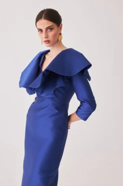Sale VESTIDO ROCIOMBAZUL MARIA BARAZA X COOSY|Midi dresses