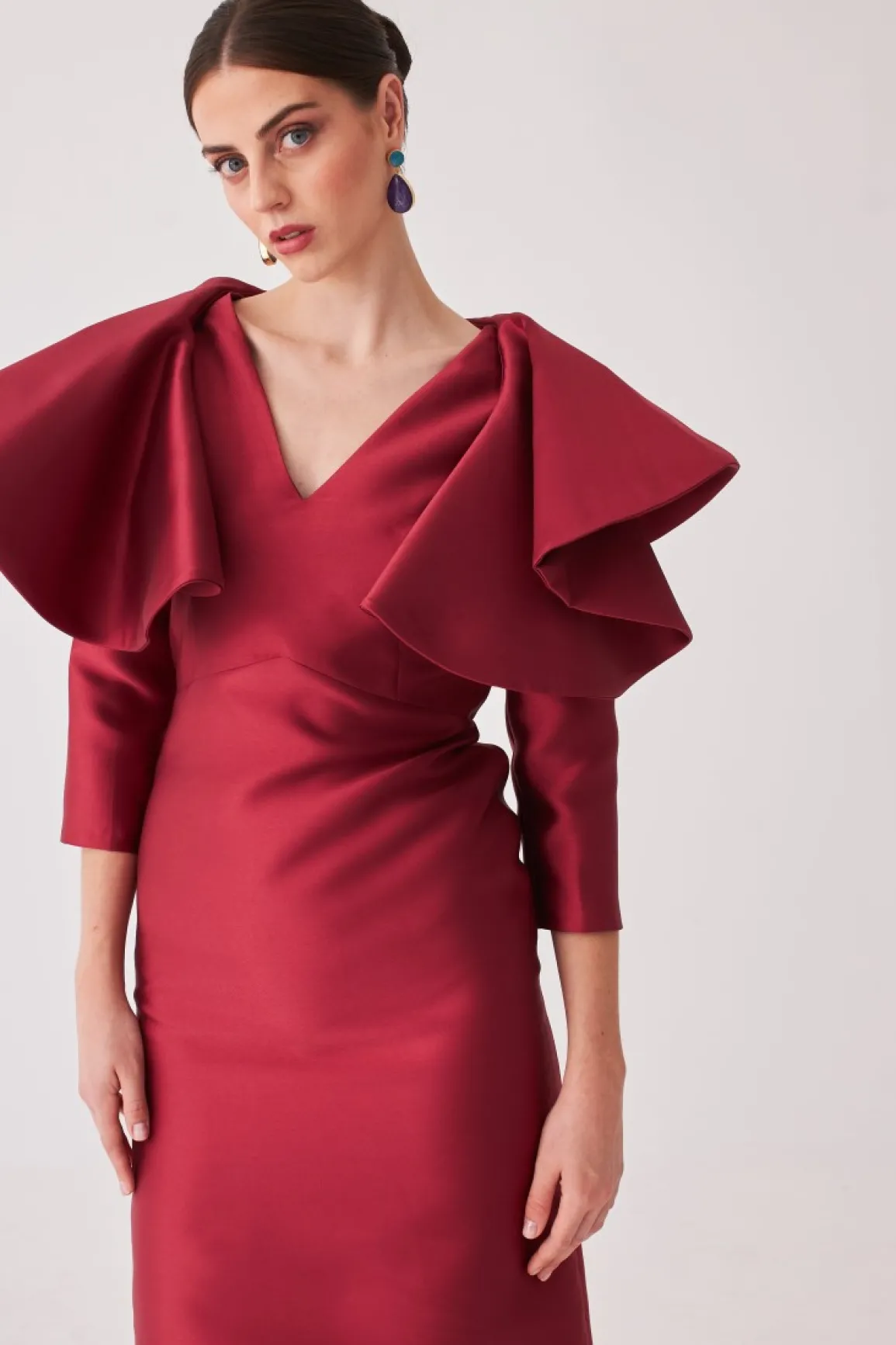 Clearance VESTIDO ROCIOMBBURDEOS MARIA BARAZA X COOSY|Midi dresses
