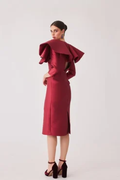 Clearance VESTIDO ROCIOMBBURDEOS MARIA BARAZA X COOSY|Midi dresses
