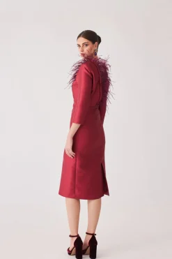 Clearance VESTIDO ROCIOMBBURDEOS MARIA BARAZA X COOSY|Midi dresses