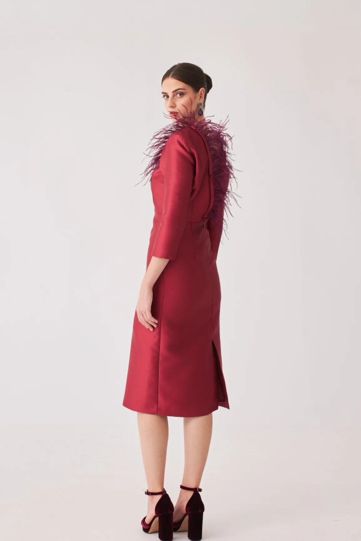 Clearance VESTIDO ROCIOMBBURDEOS MARIA BARAZA X COOSY|Midi dresses