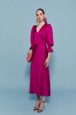 Online VESTIDO SANDRAMAGENTA Midi dresses