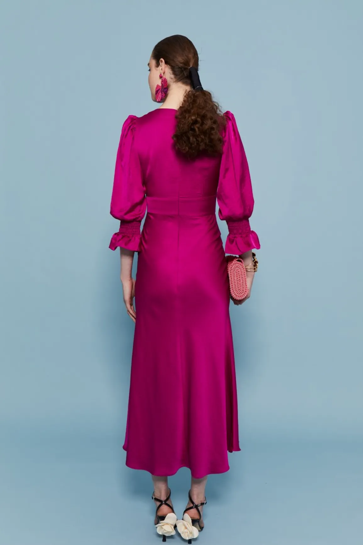 Online VESTIDO SANDRAMAGENTA Midi dresses