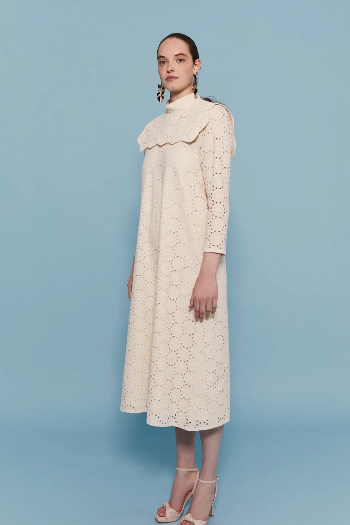Fashion VESTIDO TROQUELBEIGE I DO|Midi dresses