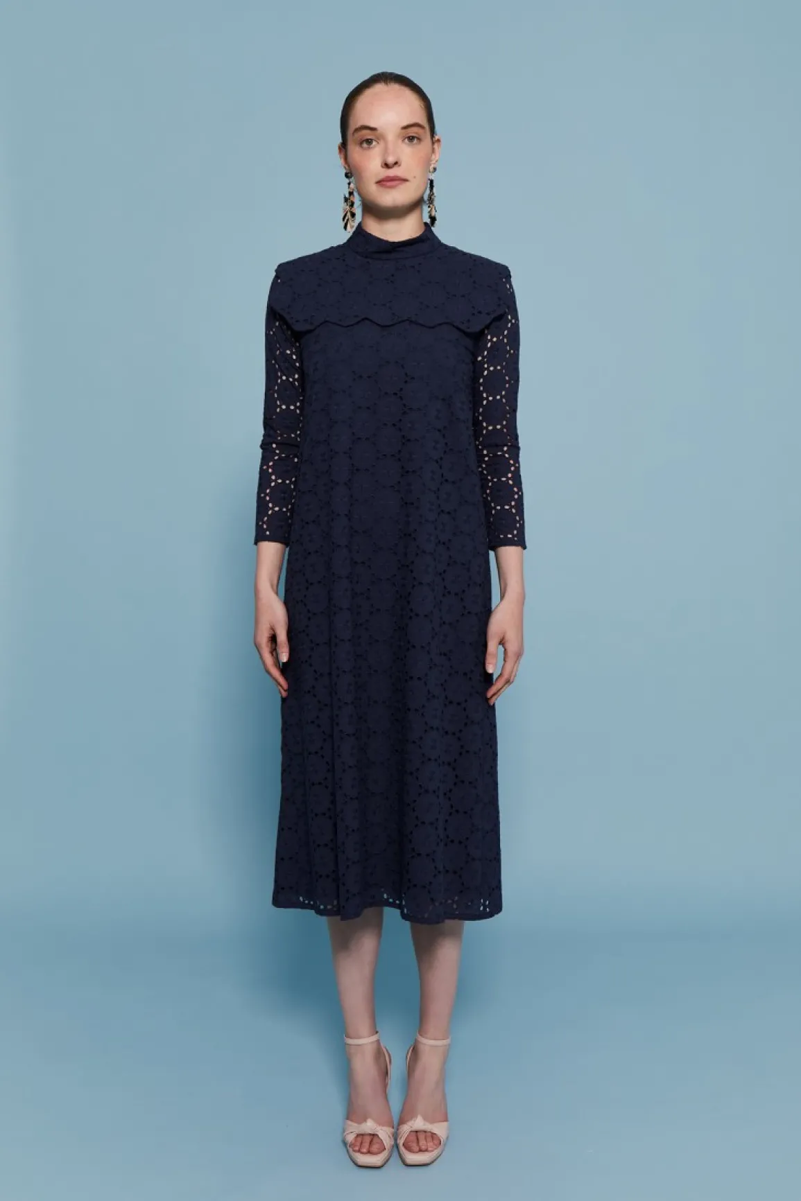Clearance VESTIDO TROQUELMARINO Midi dresses
